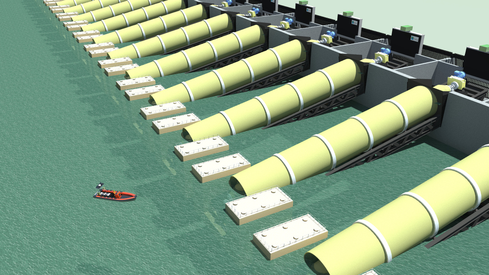 Vijzelturbines bij Delta21