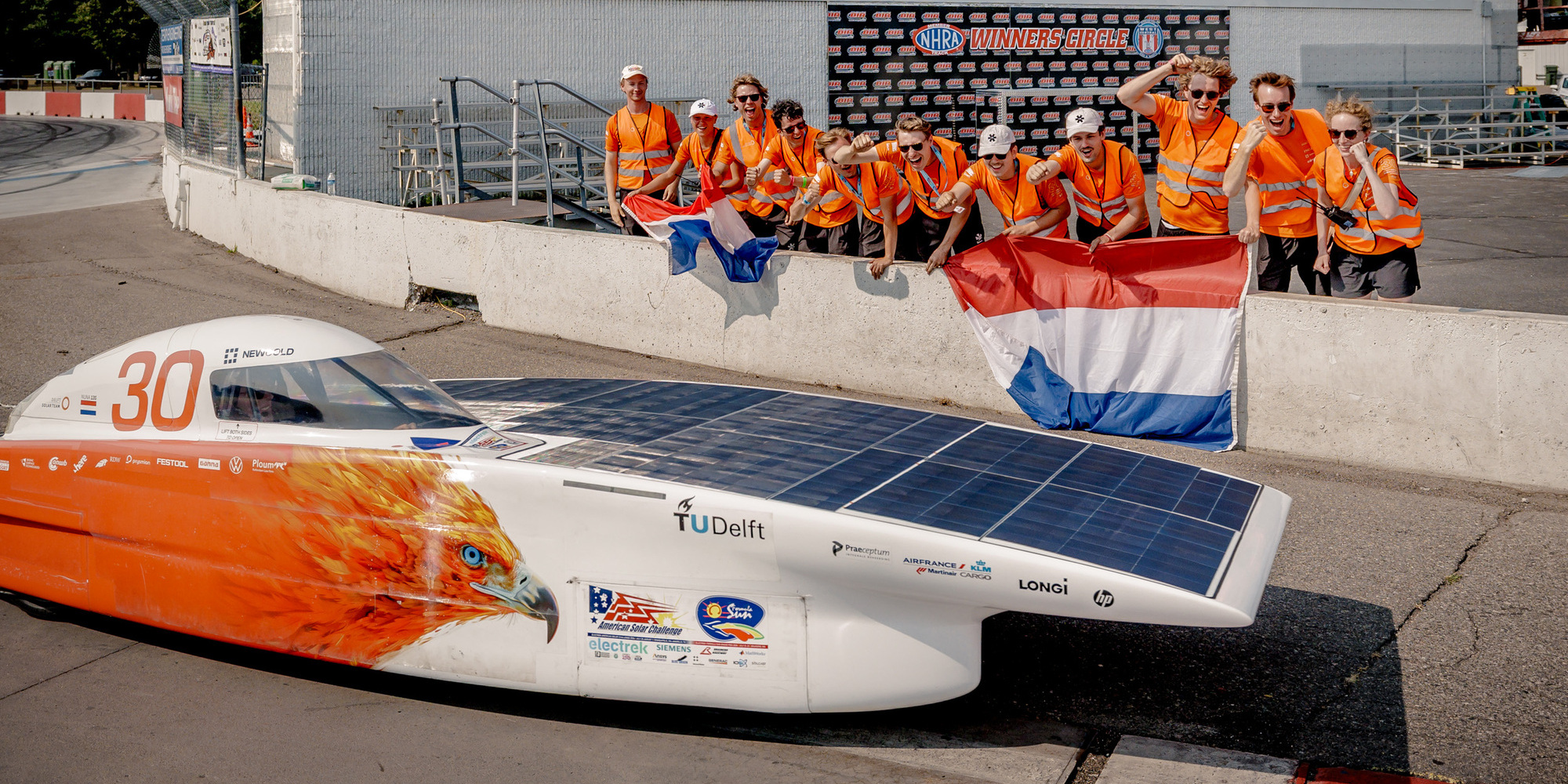 Delft Solar Team tweede bij debuut in American Solar Challenge