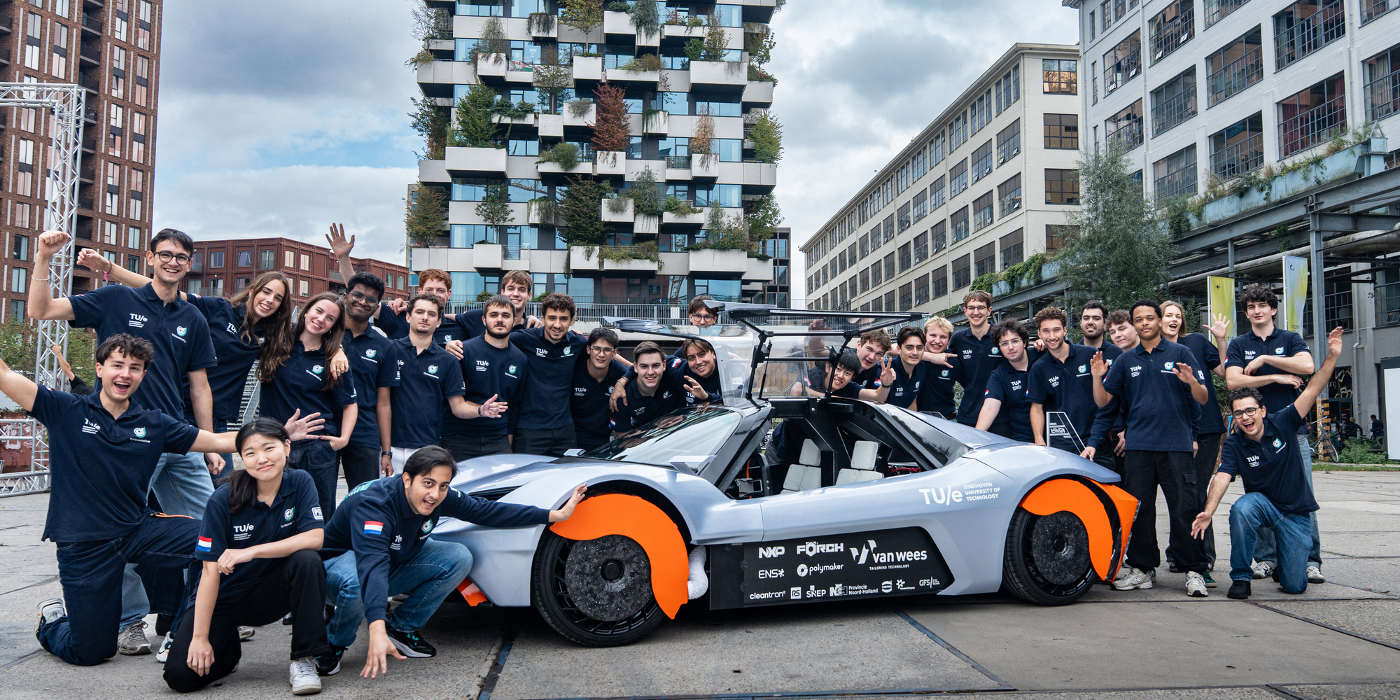 TU Eindhoven-studenten ontwikkelen elektrische auto die fijnstof opvangt