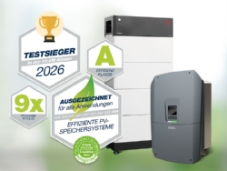 KOSTAL geëerd als testwinnaar van de HTW Elektriciteitsopslag inspectie 2026