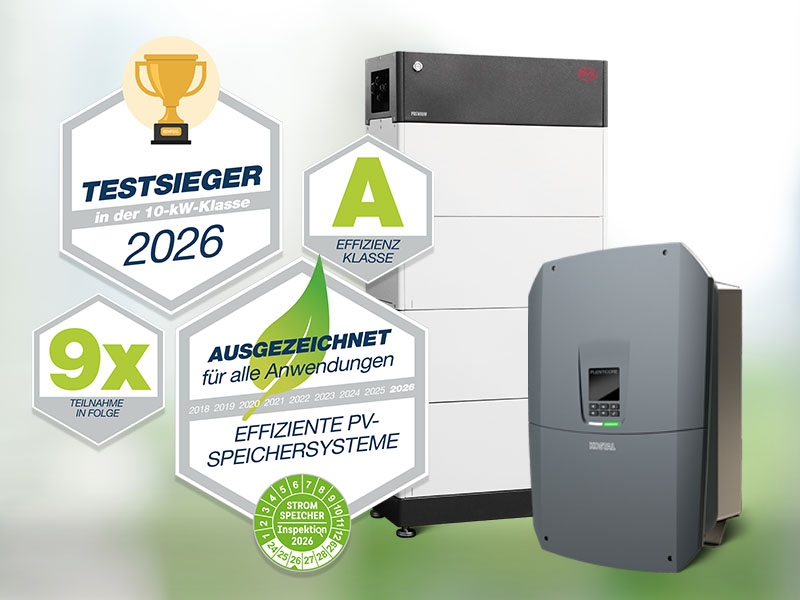 KOSTAL geëerd als testwinnaar van de HTW Elektriciteitsopslag inspectie 2026