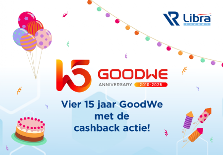 Vier 15 jaar GoodWe met cashback!
