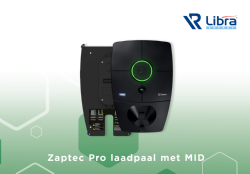 Verkrijgbaar bij Libra: Zaptec Pro met MID-certificering