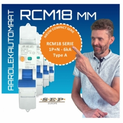 SEP lanceert de nieuwe RCM18-serie: Compacte, spanningsonafhankelijke aardlekautomaten