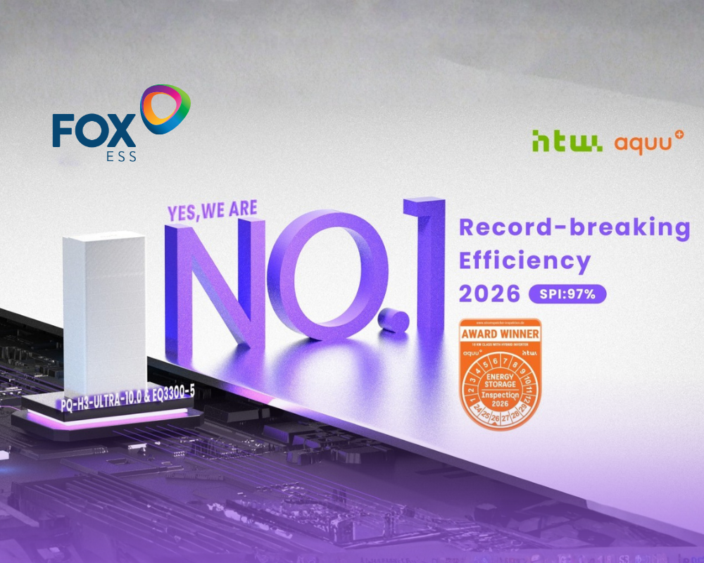 Fox ESS presenteert Power Q energieopslagsysteem op Solar Solutions Amsterdam