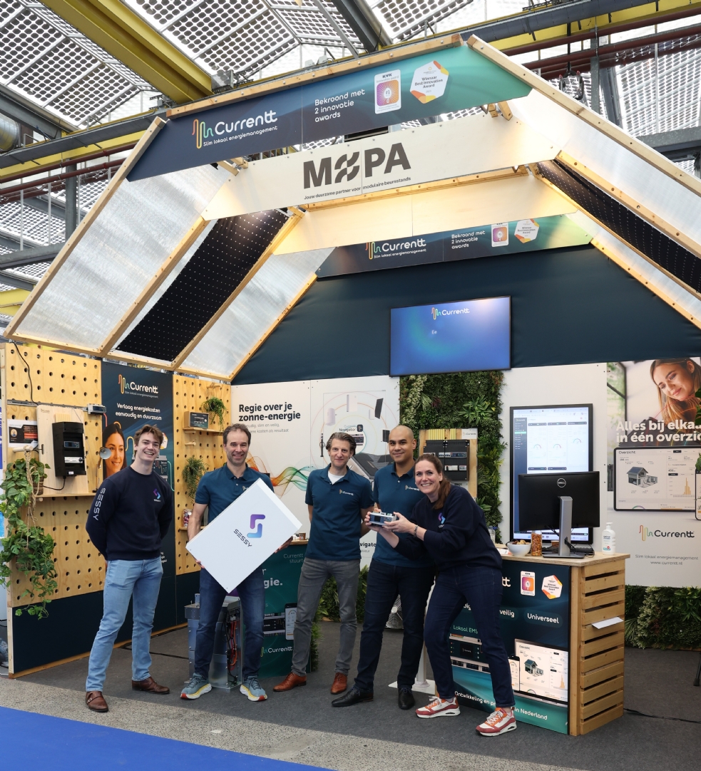 Twee Nederlandse innovaties bundelen krachten: Sessy thuisbatterij in combinatie met Currentt EMS