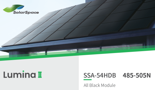 Solar Space 500wp SSA-54HDB Anti-Reflection All Black