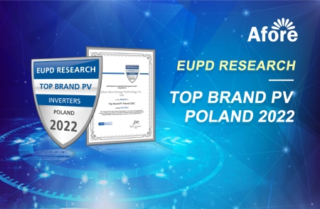Afore is awarded with the “Top Brand PV Poland 2022” certificate