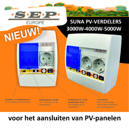 Aansluiten van PV -panelen met de SUNA PV-verdelers 