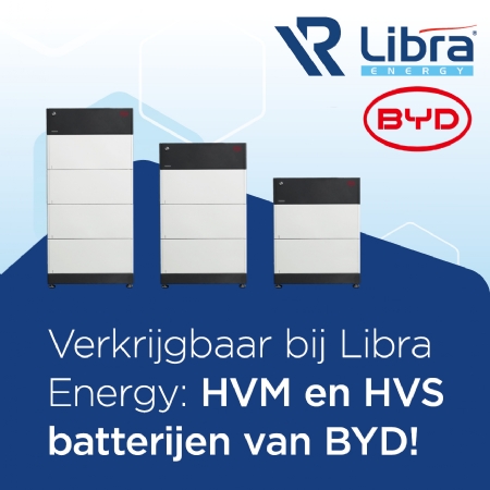 Verkrijgbaar bij Libra Energy: BYD HVM en HVS accu''s