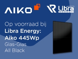 Nieuw bij Libra Energy: Aiko 445Wp Glas-Glas All Black!