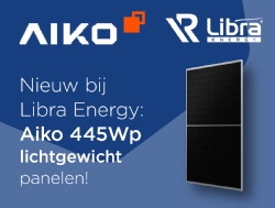 Nieuw bij Libra Energy: Aiko 445Wp Lichtgewicht panelen!