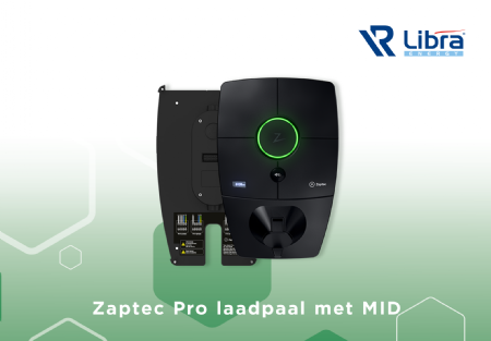 Verkrijgbaar bij Libra: Zaptec Pro met MID-certificering