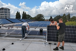 Zonnesysteem voor "Rijksmonument de Apollohal" in Amsterdam