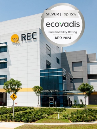 REC Group ontvangt EcoVadis Silver Medal voor haar vooruitstrevende ESG-inspanningen