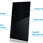 Een Splinternieuwe Ultra-Black Double-Glass IBC Module