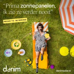 Denim Solar omarmt de saaiheid van haar eigen product in nieuwe campagne: ’Proud to be boring ’