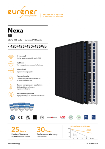 NEXA Bif 430Wp Black