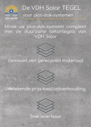 Betontegels van gerecycled materiaal