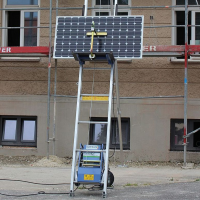 Geda ladderlift met solarplateau