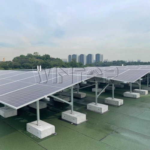 Solar Flat Roof System Green Energy Modern Intelligent
