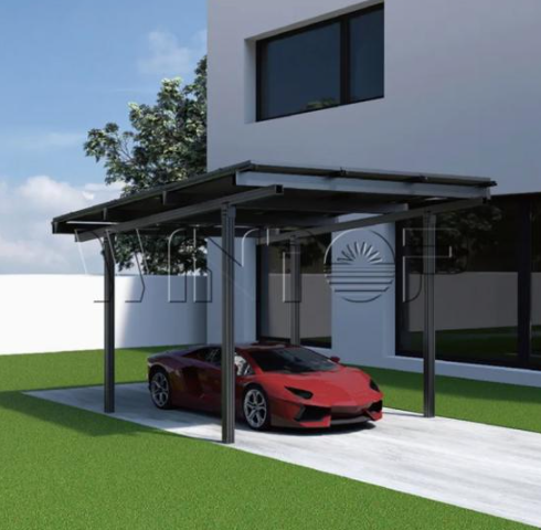 Waterproof Solar Panel Frame PV Carport Mounting Brackets Car Park Racking Installation
