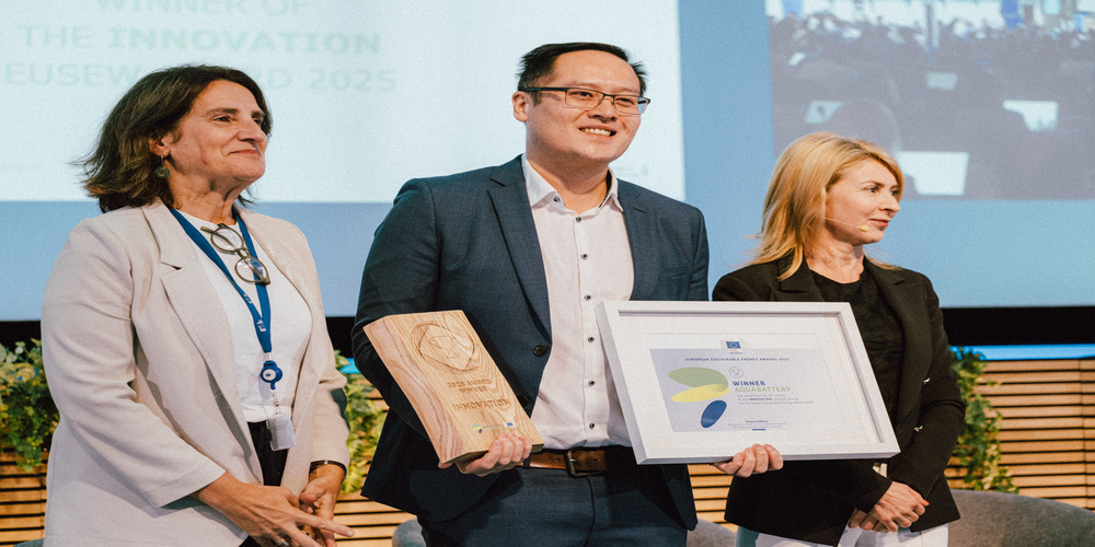 Aquabattery wint European Sustainable Energy Award voor innovatieve zoutwaterbatterij