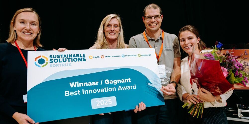 Flexibel montagesysteem van Amfisol wint Best Innovation Award op Sustainable solutions Kortrijk