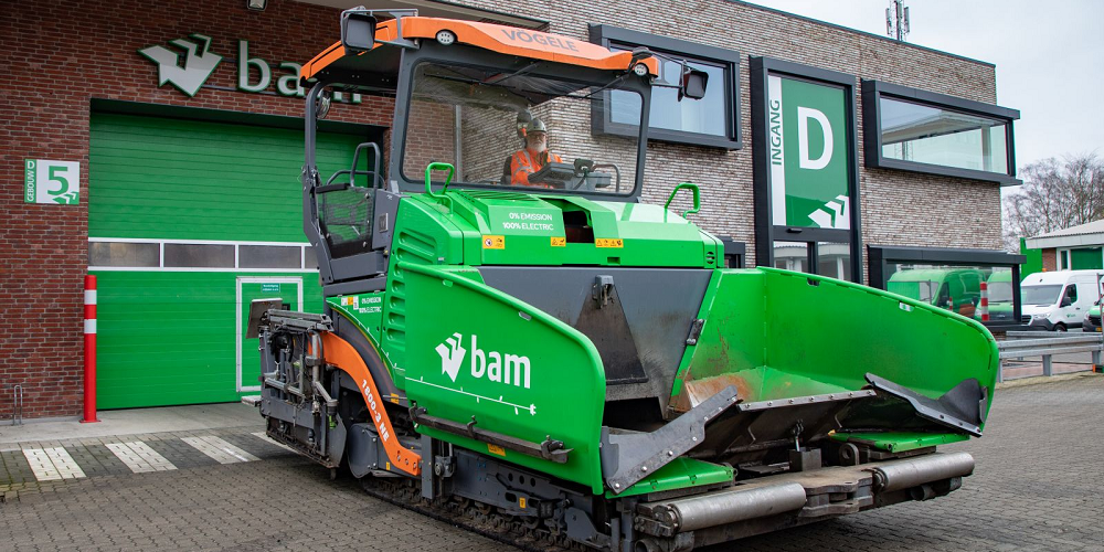 BAM maakt asfaltmachine op diesel elektrisch 