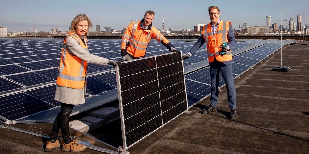 Rotterdam Ahoy geeft goede voorbeeld op Recharge Earth met zonnedak