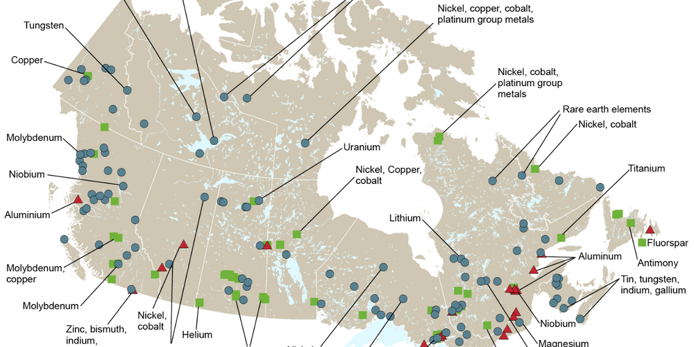 Canada gaat meer kritieke mineralen voor energietransitie delven
