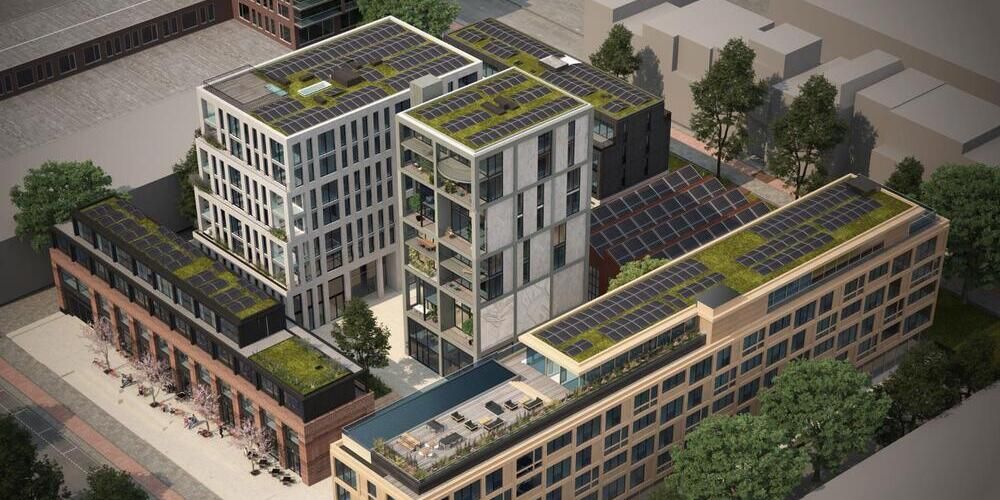 In het Amsterdamse Buiksloterham wordt meer energie opgewekt dan verbruikt