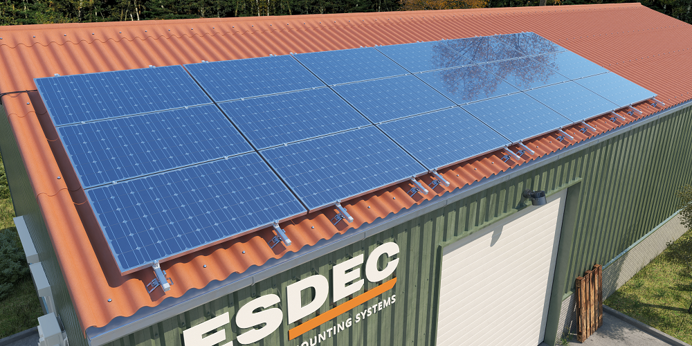 Snelle en waterdichte montage van zonnepanelen voor golfplaatdaken