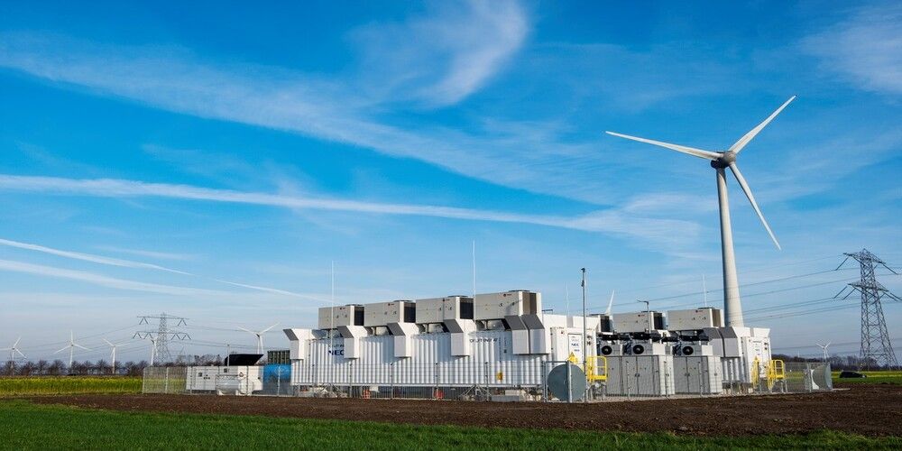 Batterij Rhino van 12 megawatt staat in Lelystad