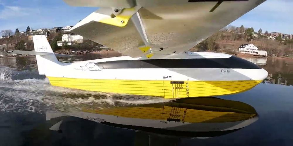 Vliegende boot op batterijen