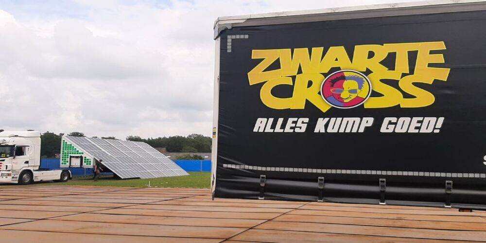 Minder uitstoot op Zwarte Cross door PV-aggregaten