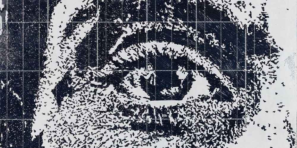Kunstwerken op panelen in Portugese gallerij
