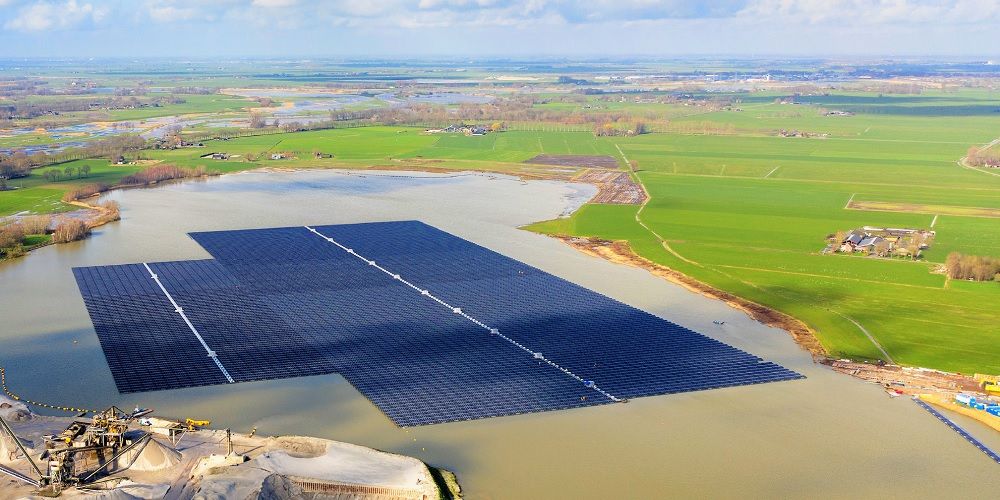 De potentie van drijvende zonnepanelen