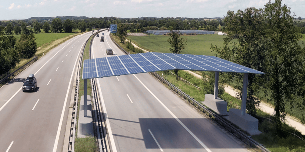 Ontwikkeld PV-systeem voor boven snelweg matig interessant