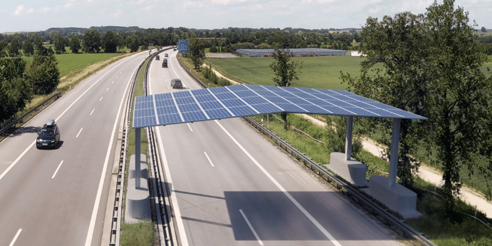 Ontwikkeld PV-systeem voor boven snelweg matig interessant 