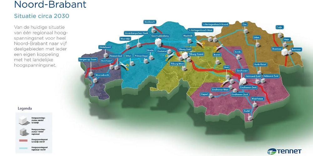TenneT lost netcongestie in Noord-Brabant en Limburg op