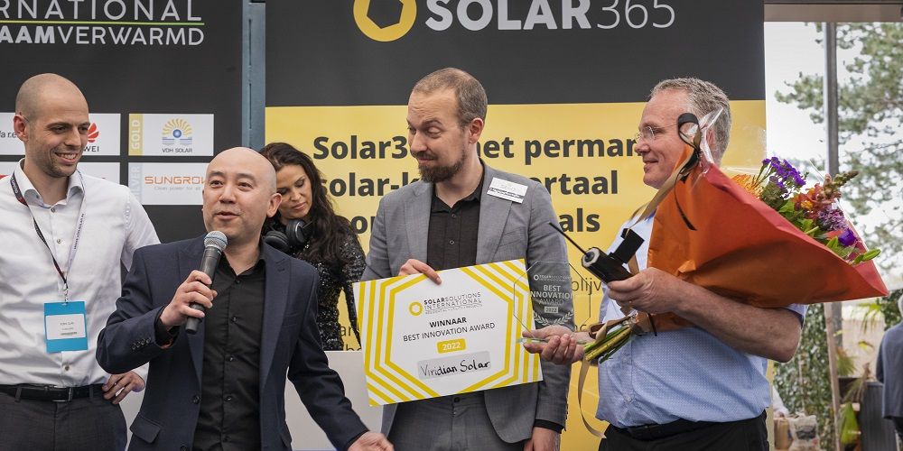 Viridian Solar wint Best Innovation Award met de Arc box