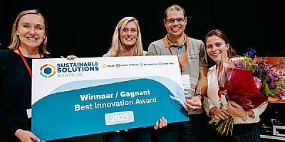 Flexibel montagesysteem van Amfisol wint Best Innovation Award op Sustainable solutions Kortrijk